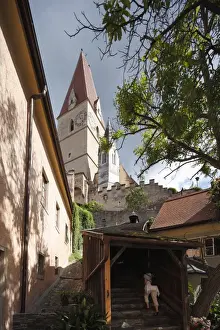 Steeples Prints: Wehrkirche fortified church, Weissenkirchen in the Wachau