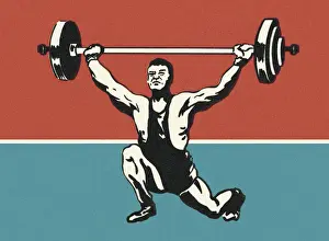 Macho Prints: Weightlifter