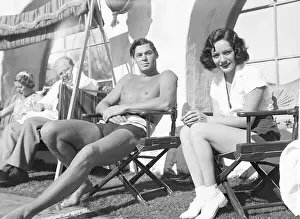 Girlfriend Prints: Weismuller And Lupe Velez Seated At Hote