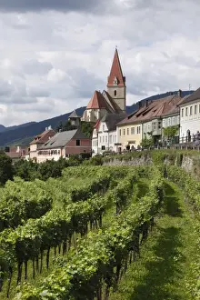 Steeples Prints: Weissenkirchen in the Wachau, Waldviertel, Lower Austria, Austria, Europe