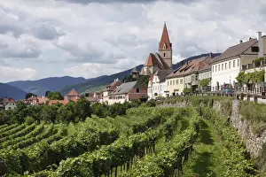 Steeples Prints: Weissenkirchen in the Wachau, Waldviertel, Lower Austria, Austria, Europe
