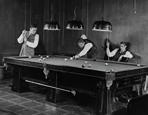 Aiming Prints: Well-Dressed Pool Players
