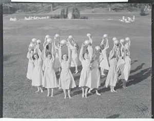 Wellesley Prints: Wellesley College Students Performing Dance Using Balls