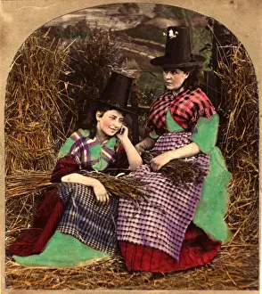 Occupations H Prints: Welsh Farm Girls