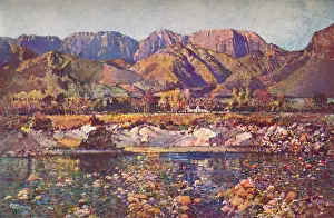 Huty20653 Prints: Wemmers Hoek Mountains (Wemmershoek) From The Berg River