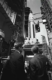 Werner Von Braun and John Kennedy