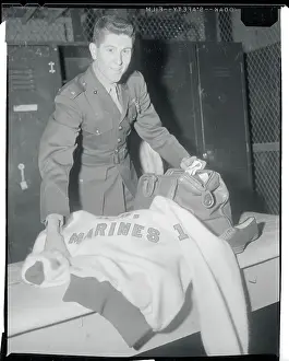 Quantico Prints: Wes Santee in Military Uniform and Gathering Goods for Travel