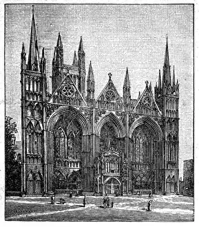 West facade of the cathedral at Peterborough