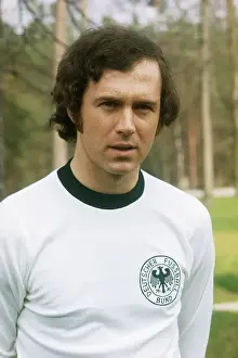 Sports Jersey Prints: West German Soccer Player Franz Beckenbauer