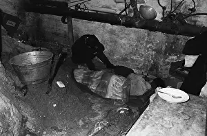 Digging Prints: West Germans Resting from Digging Tunnel