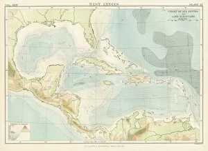 Cuba Gallery: West Indies map 1885