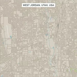 Utah Gallery: West Jordan Utah US City Street Map