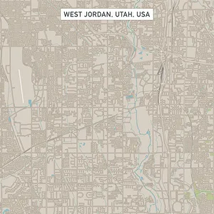 Utah Gallery: West Jordan Utah US City Street Map