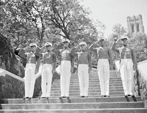 Cadet Prints: West Point Honors Cadets Saluting
