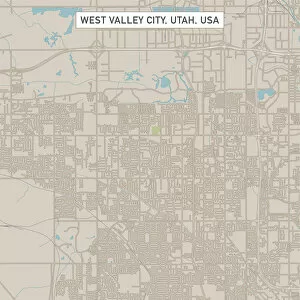Utah Gallery: West Valley City Utah US City Street Map