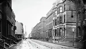 Brownstone Prints: West Walnut Street in Philadelphia