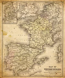 Retro Revival Gallery: western europe map 1883