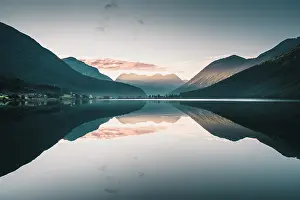 Western norwegian fjord at sunrise, Norway