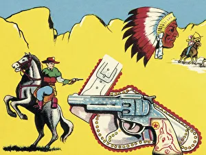 Wild West Gallery: Western Scene