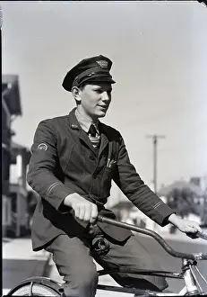 Delivery Prints: Western Union Messenger on Bicycle