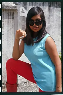 Jakarta Prints: Westernized Indonesian Teen Smoking Cigarette