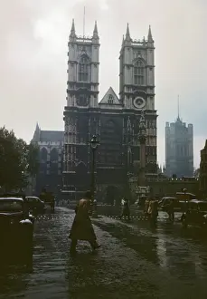 Huty17234 Prints: Westminster Abbey In The Rain