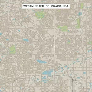 Images Dated 14th July 2018: Westminster Colorado US City Street Map