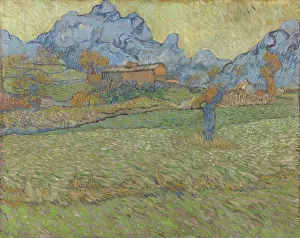 Van 1853 1890 Prints: Wheat Fields In A Mountainous Landscape