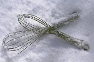 Utensil Prints: Whisks in the snow