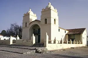 a white church building