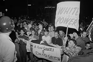 Housing Prints: White Demonstrators W/'White Power Sign
