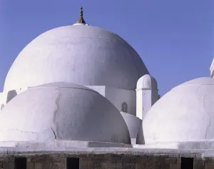 Whitewashed Prints: White domes under a blue sky