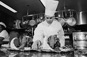 Reception Prints: White House Chef Preparing For Reception