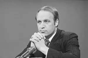 Prints of (Original Caption). Washington, D Cheney Uncovered: Political Portraits: White House Chief of Staff Dick Cheney Pausing at Microphones