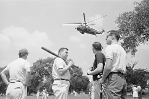 White House Staff Playing Baseball