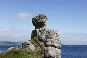 Images Dated 29th May 2011: White Lady rock formation, Garron Point, County Antrim, Northern Ireland, Ireland, Great Britain