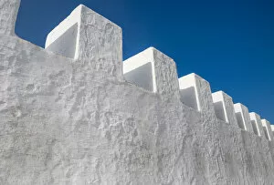 Images Dated 7th April 2019: White minimal architeture Background, Asilah, Morocco