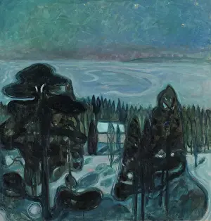 Prints of White Night, Started 1900, finished 1901. Creator: Edvard Munch. (Photo by Heritage Art/Heritage Images via Getty Images) Where emotion becomes image, and every image speaks a thousand whispers.: White Night