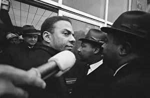 Selma Prints: White Sheriff Blocking African Am Leader
