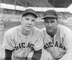 Infielder Prints: White Sox Infielders Casimir Michaels and Luke Appling