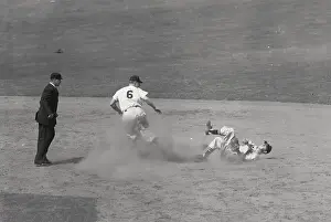 White Sox Player Lying on Field After Rough Play