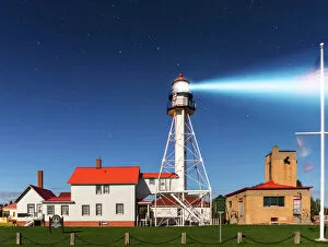 North America Gallery: Whitefish Point Lighthouse by Moonlight