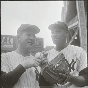 Whitey Ford and Elston Howard
