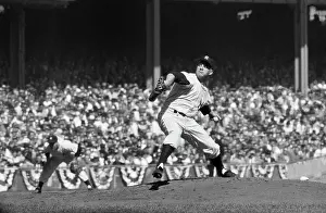 Whitey Ford Pitching Against Milwaukee