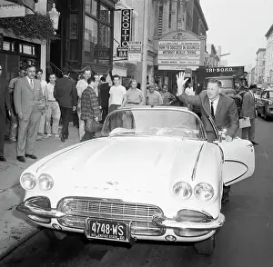 Coupe Prints: Whitey Ford Waving and Getting into Corvette