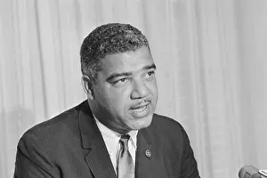 Whitney M. Young, Jr. Speaking at Press Conference