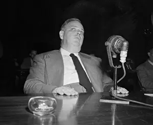 Whittaker Chambers Giving Testimony in Hearing
