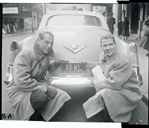 License Plate Prints: Whittemore and Lowe with License Plate
