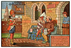 Text Gallery: Who Comes Here?, A Grenadier - Victorian nursery rhyme illustration