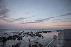 Images Dated 13th January 2017: Wide angle shot of the shoreline, Cape Town, Western Cape, South Africa